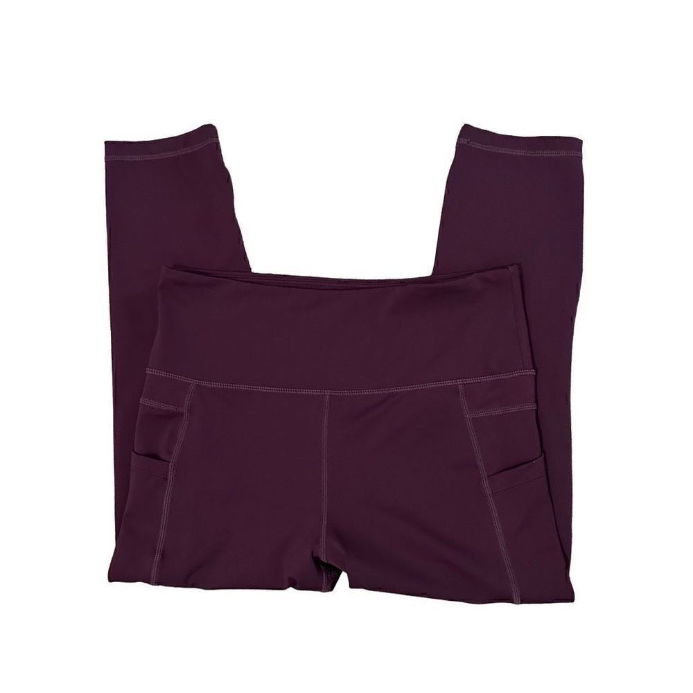 Zyia Active maroon cropped leggings size 6-8
